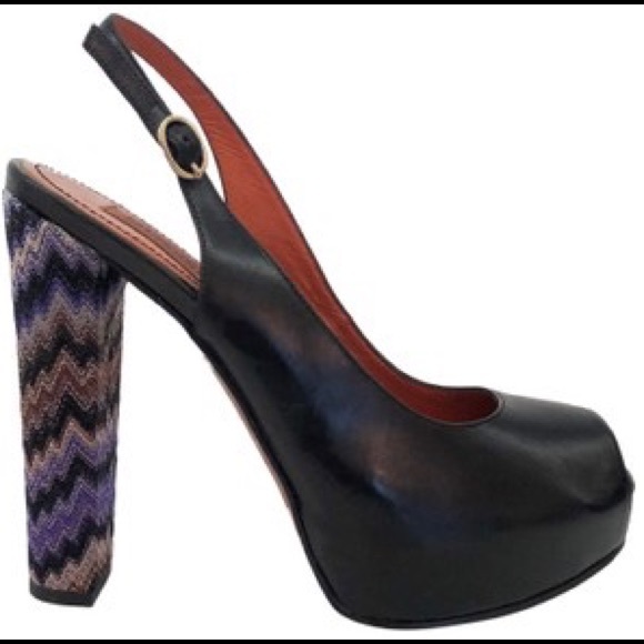 Missoni Shoes - SALE ☄️MISSONI Leather Peep Toes BNIB